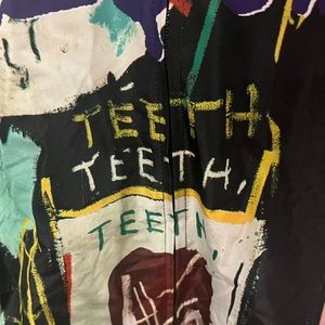 Mens Jean Michael Basquiat Multi Graphics Small Windbreaker.